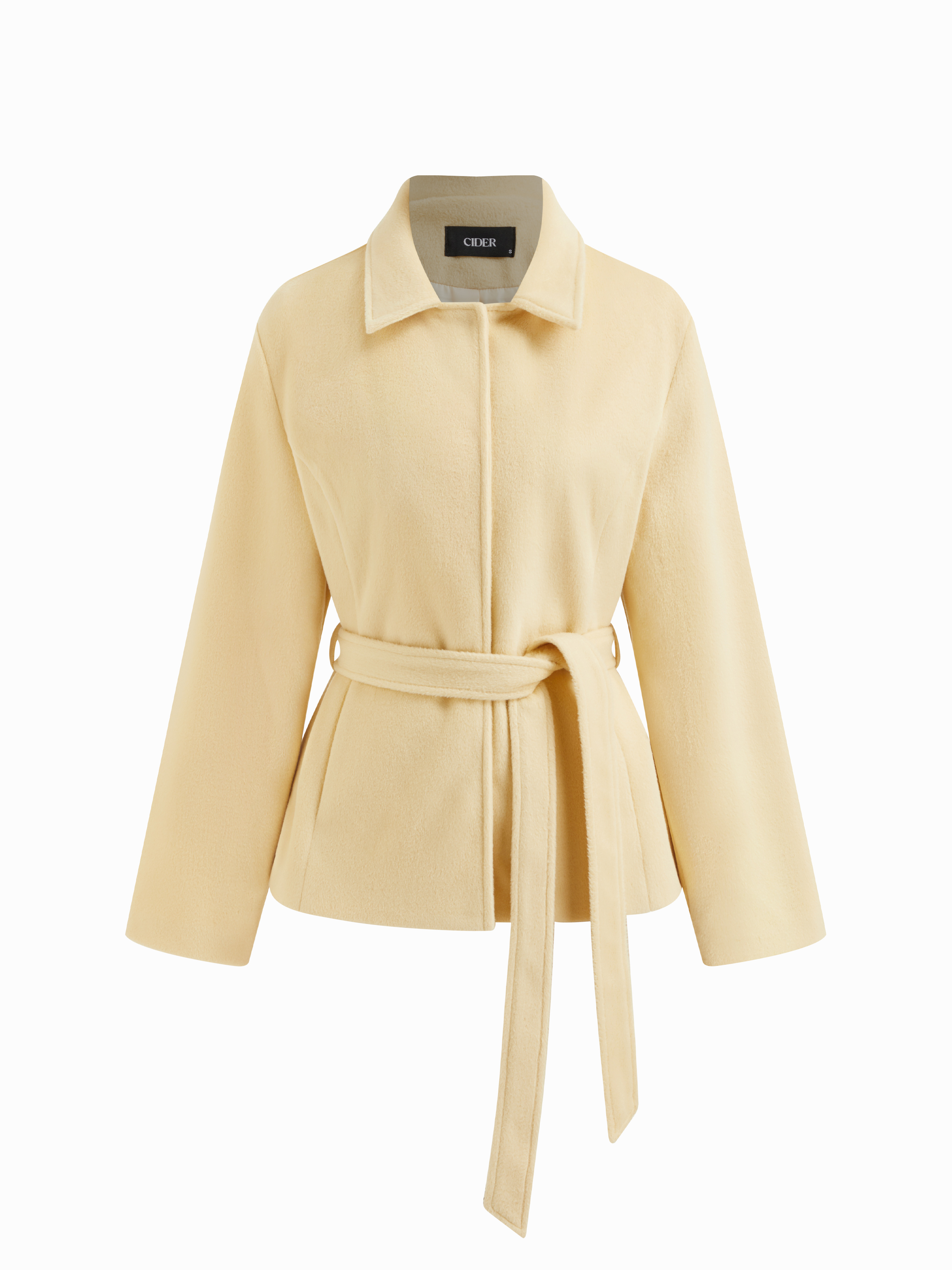 織布 スタンドカラー ドローストリング ジップアップ オーバー