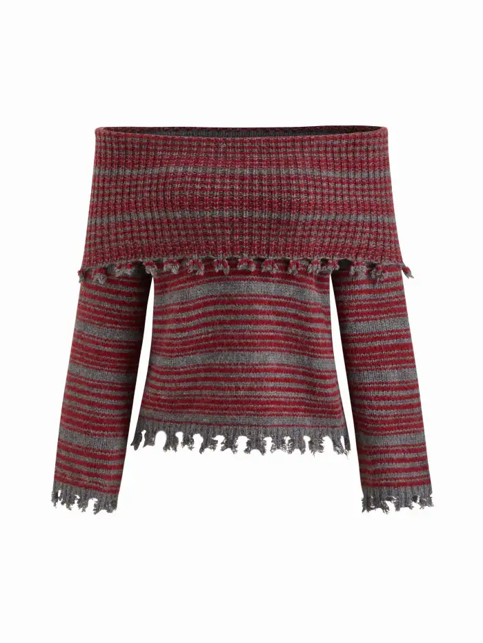 Knit V-neck Star Pumpkin Ghost Contrasting Binding Oversized Cardigan