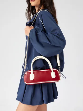 BORSA A MANO E A TRACOLLA BOSTON BICOLORE