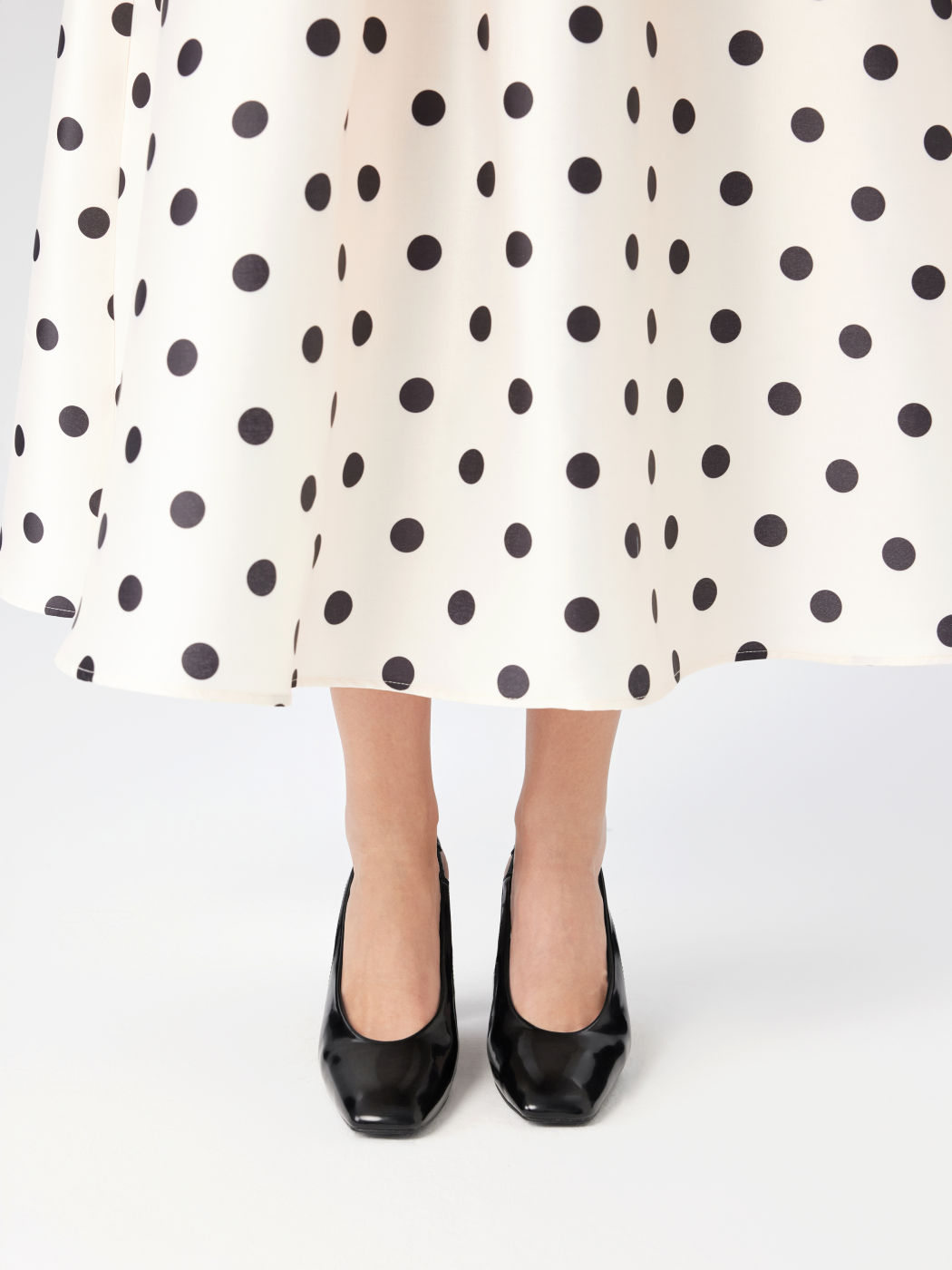 SQUARE TOE SLINGBACK CHUNKY HEELS