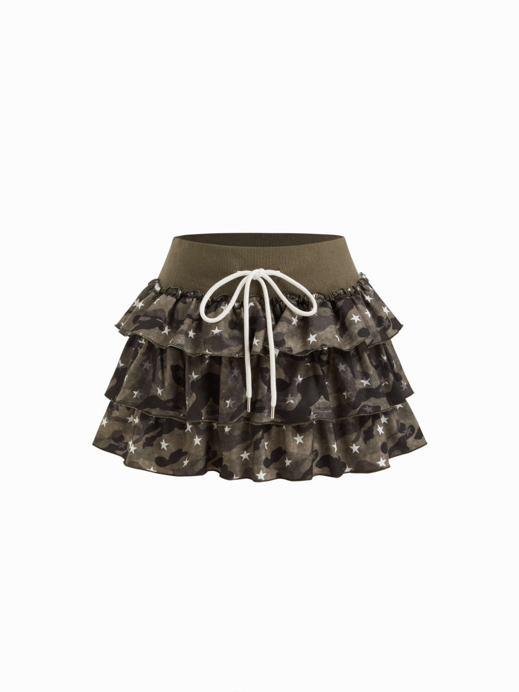 Camo Mini Skirt Jersey Skirt Camo Jersey Jersey Mid Rise Camo