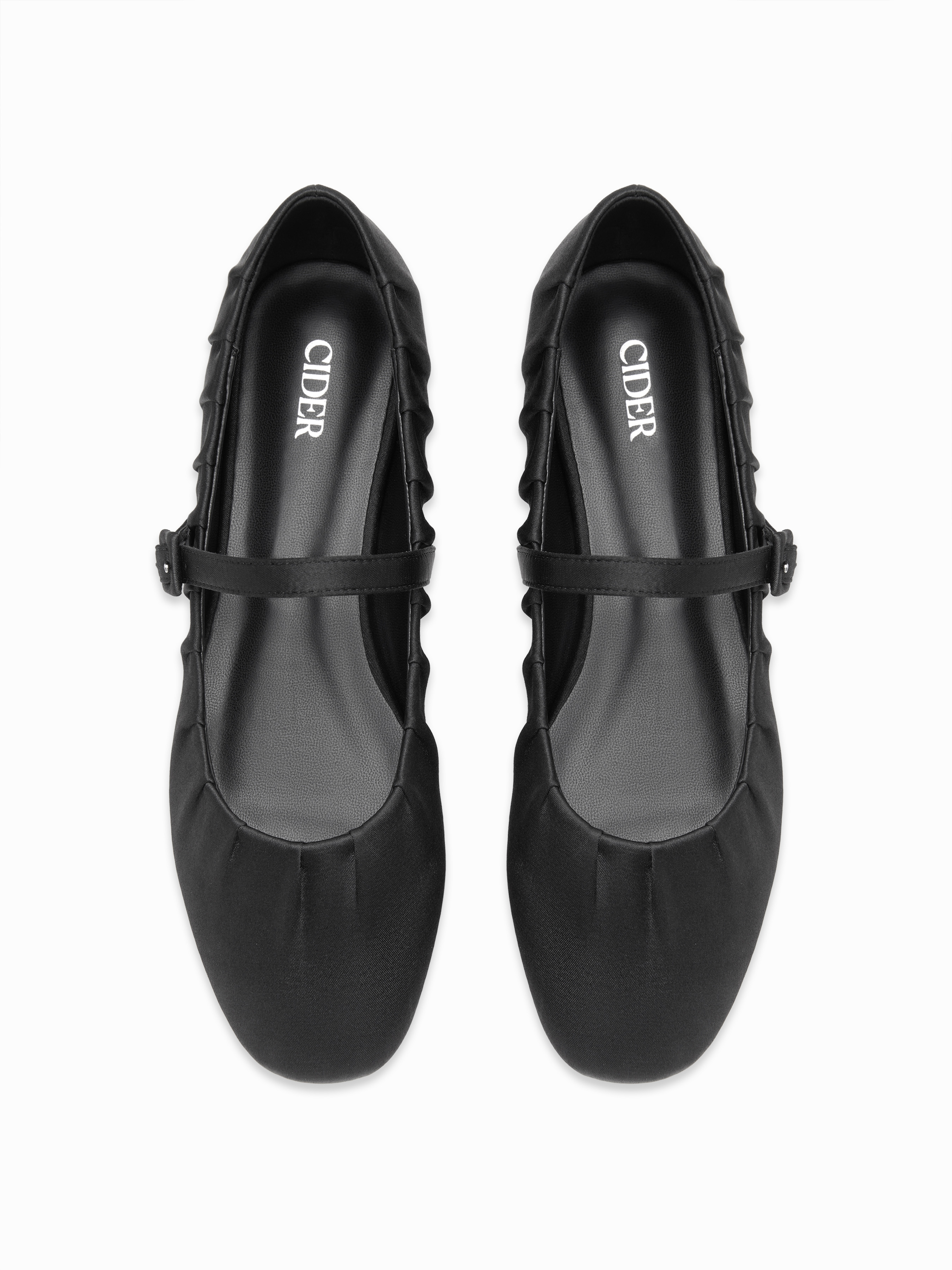 ラインストーンメッシュメリージェーンフラットシューズ For