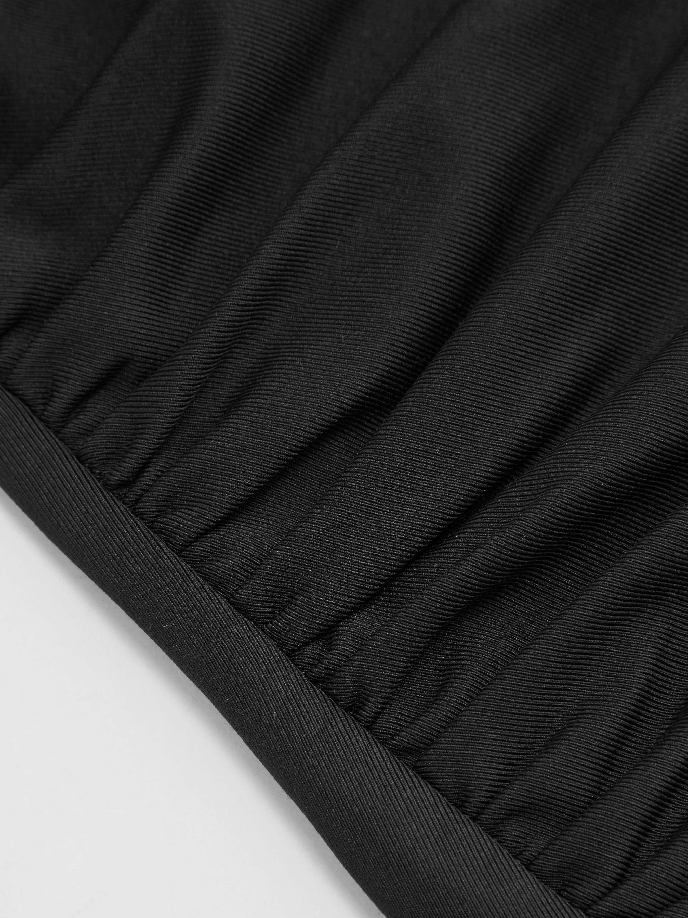 Halter Neckline Solid Metal Detail Ruched Tie Back Maxi Dress