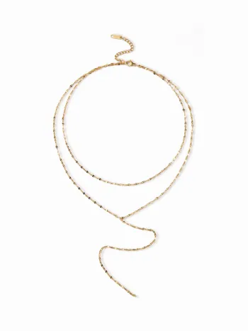 COLLANA A STRATI CLASSICA A CATENA A FORMA DI Y