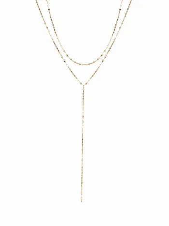 COLLANA A STRATI CLASSICA A CATENA A FORMA DI Y