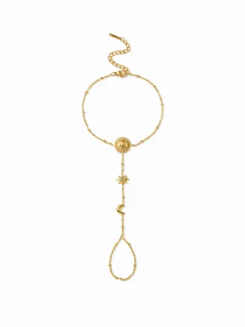 BRACCIALE CATENA SOLE E LUNA