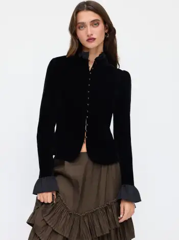 Denim Mid Waist Leopard Wide Leg Pants