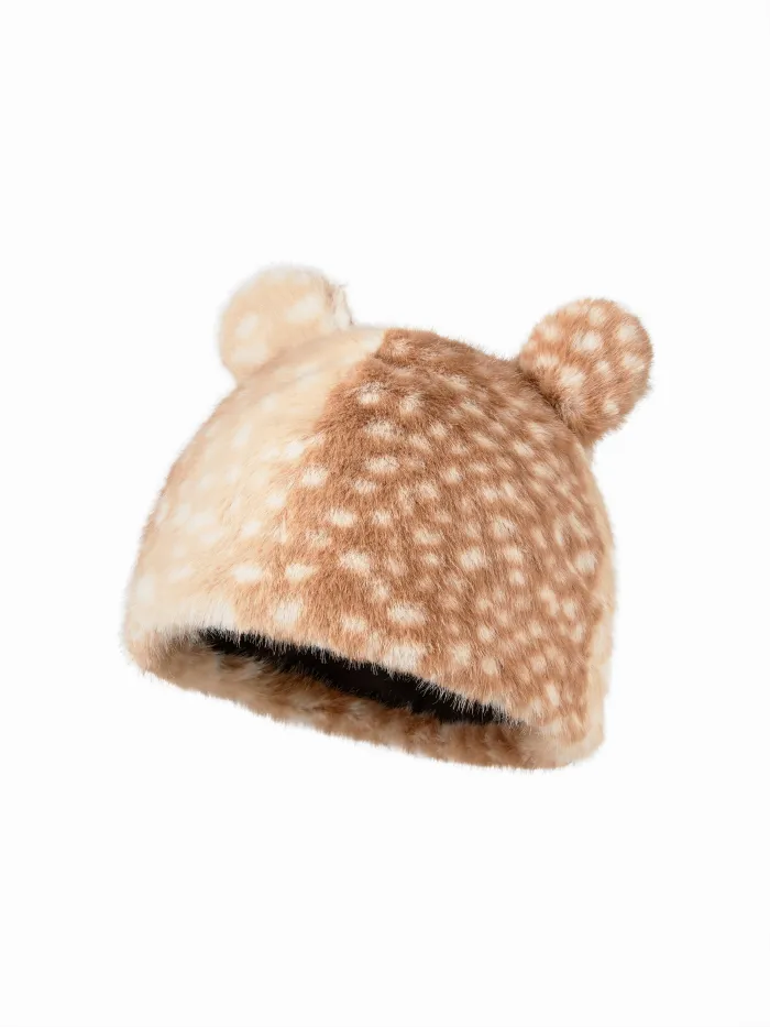 FAUX SUEDE BERET HAT