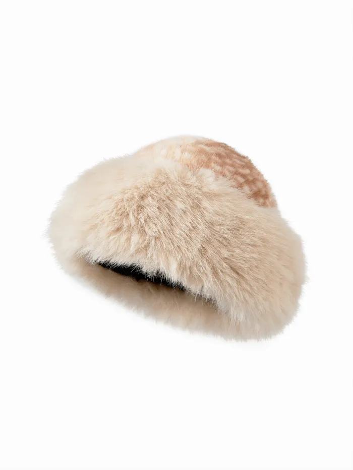 FAUX SUEDE BERET HAT