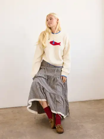 Cotten-blend Peter Pan Collar Knotted Short Sleeve Shirt