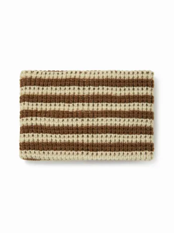 Gestreifter Strickkopfband