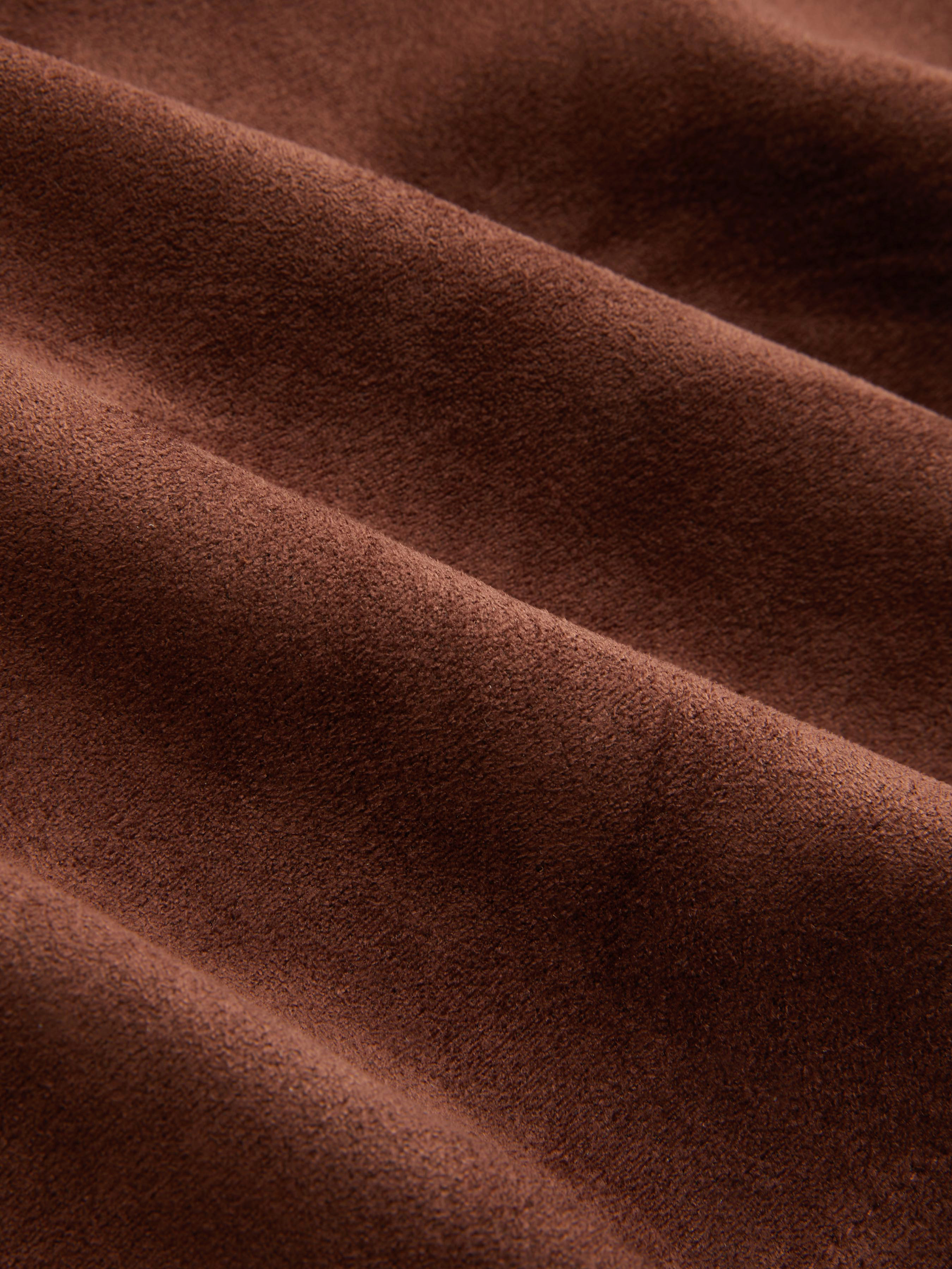 Suede Low Rise Mini Skirt With Belt