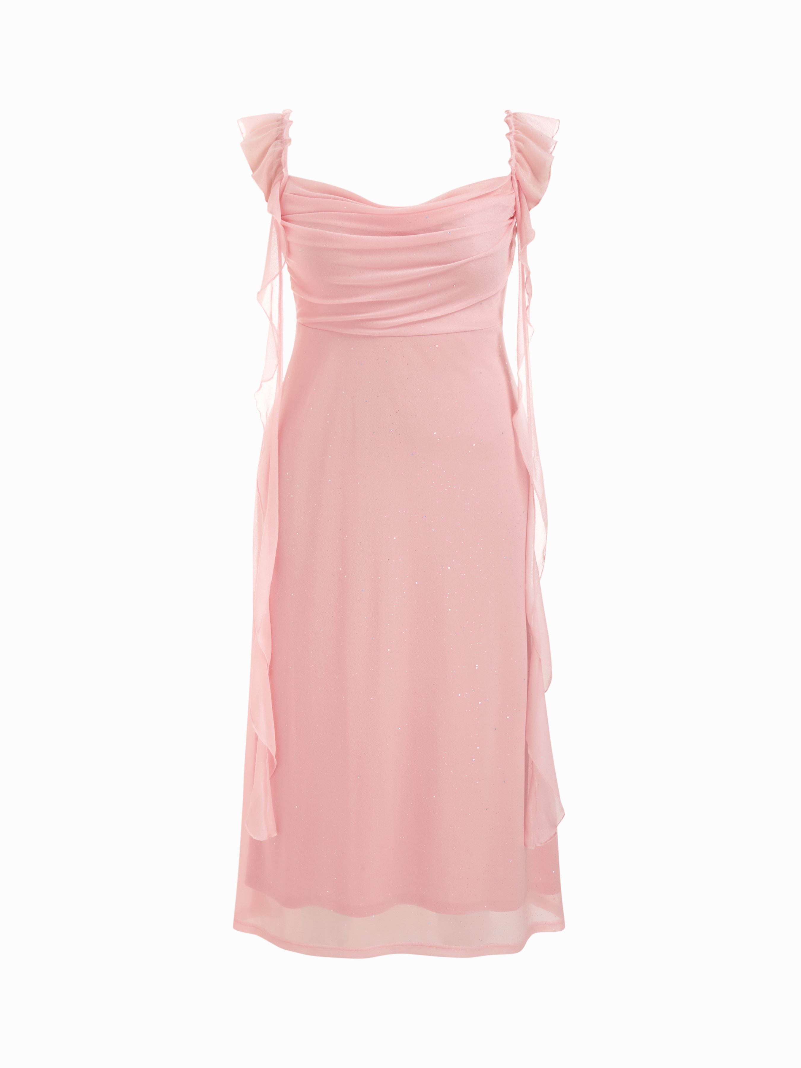 floral pink dress maxi Alanna Pink Lace Maxi Dress - US 18