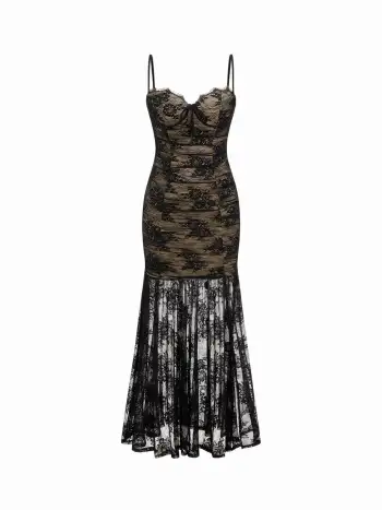 Cotton Sweetheart Neckline Floral Ruffle Midi Dress