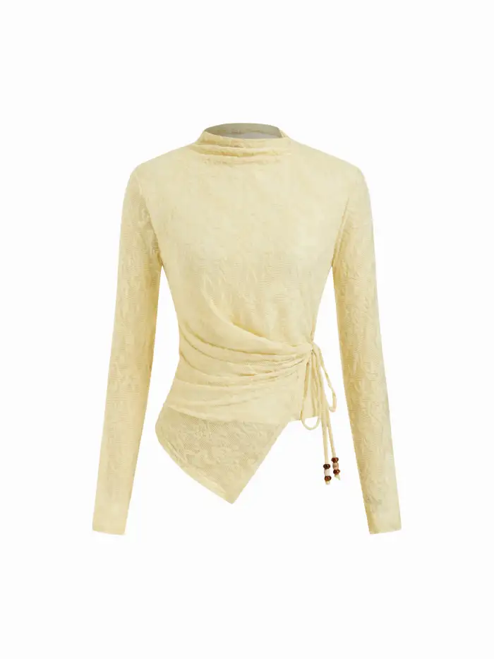 Knit Wool-blend Off-shoulder Short Sleeve Top
