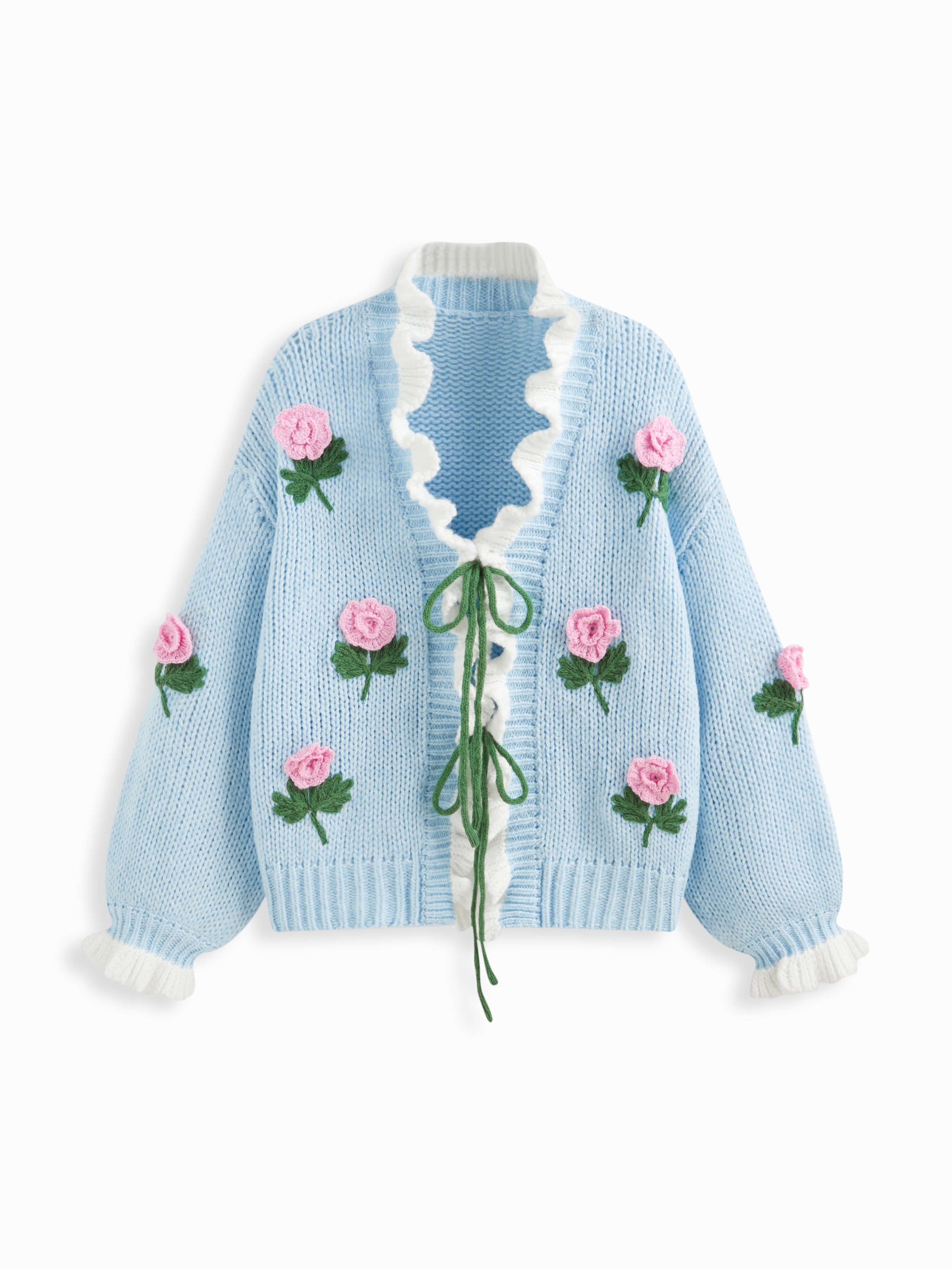 トップス rosymonster flower cardigan Flowers Follow the Sun Puff Yellow Cardigan | Shop Now | Mure + Grand