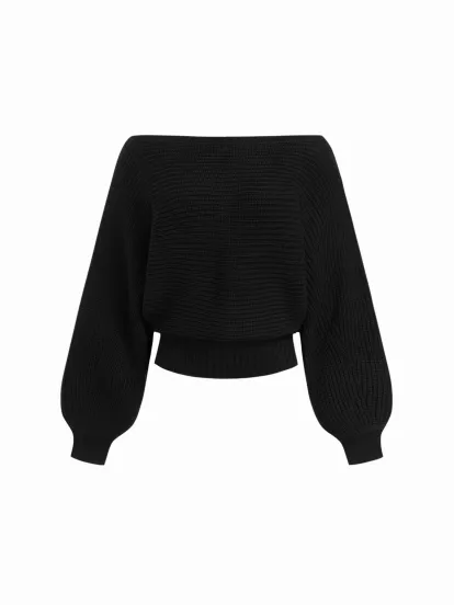 Wool-look Mandarin Collar Button Long Sleeve Oversized Jacket