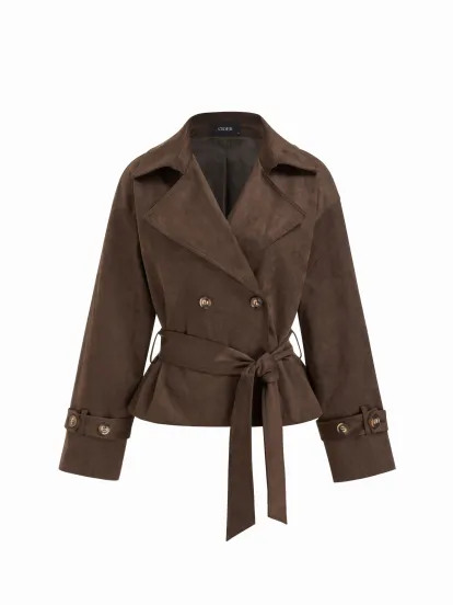 Satin Collar Long Sleeve Shirt