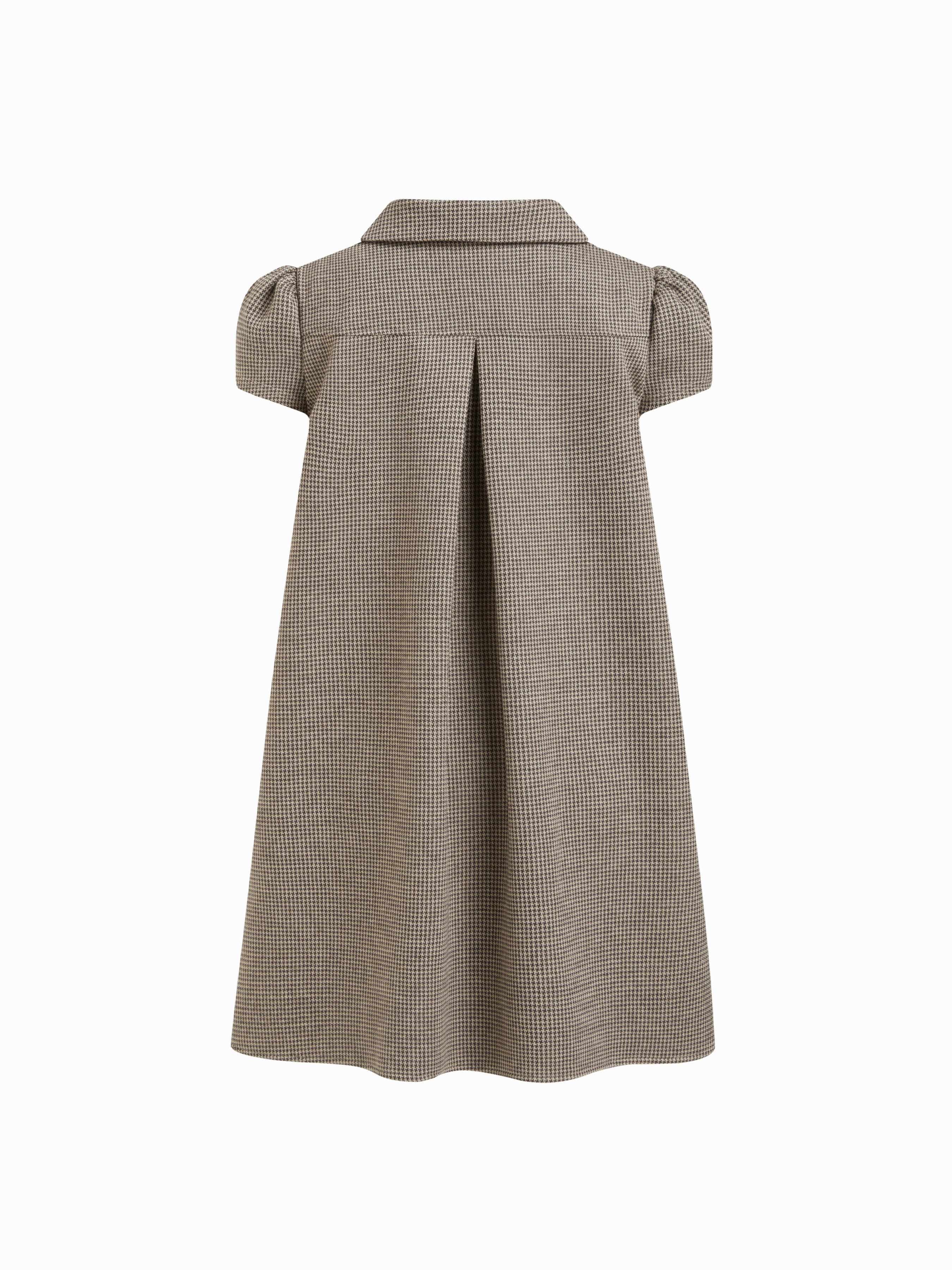 Chiffon V-neck Lettuce Trim Bowknot Ruffle Mini Dress