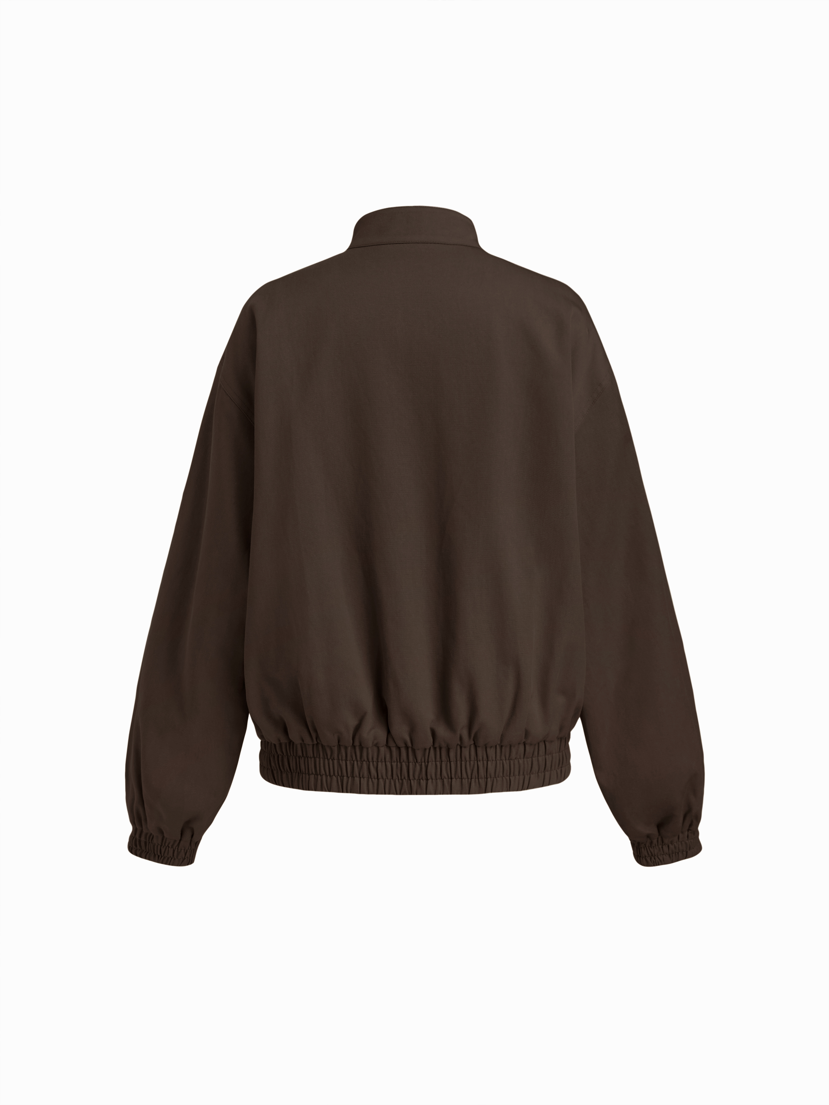 Cotton リバーシブル コットンブレンド スタンドカラー 千鳥格子