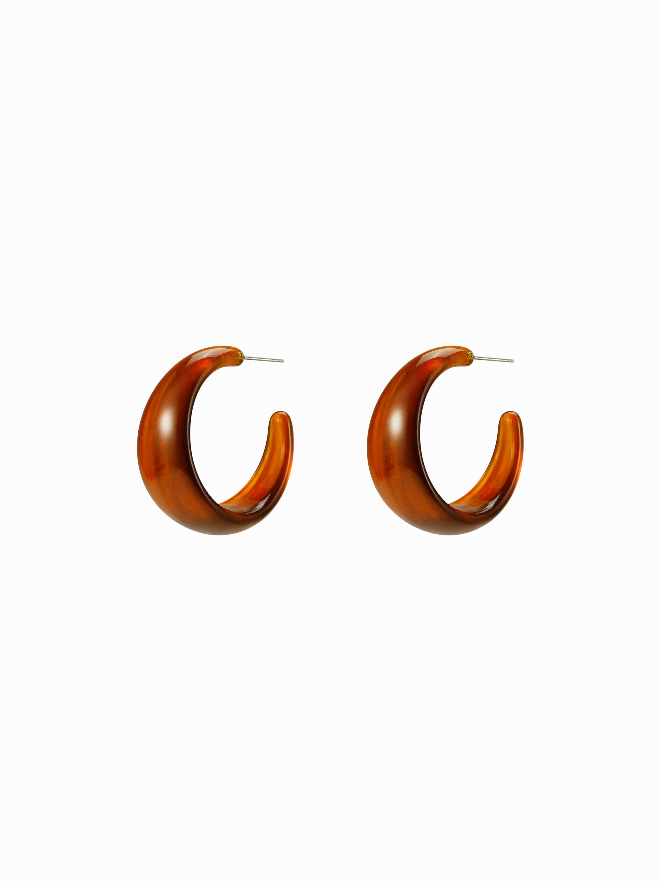 C-SHAPED HOOP EARRINGS For School Daily Casual Date Work