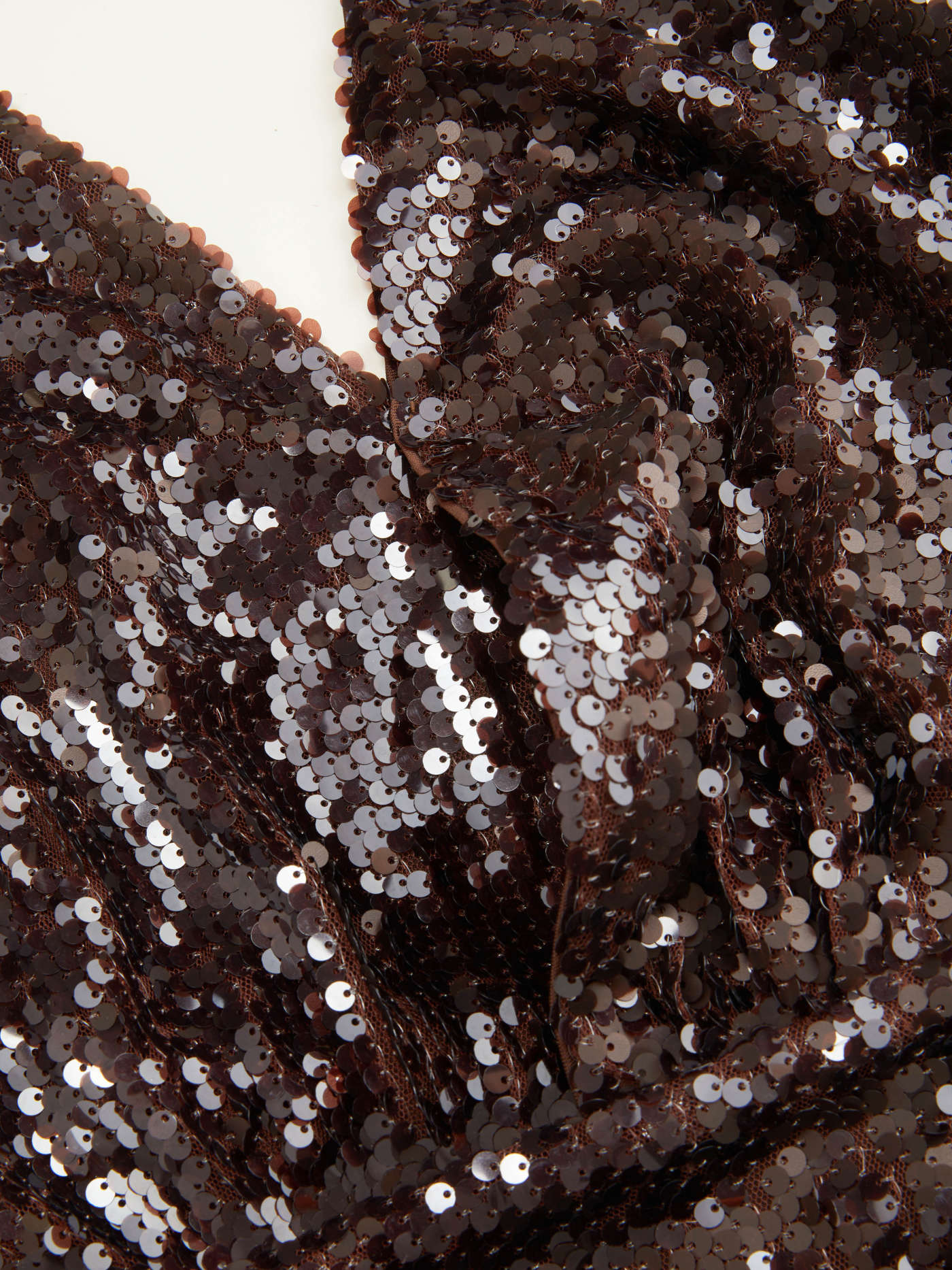 Sequin Deep V-neck Halter Mini Dress