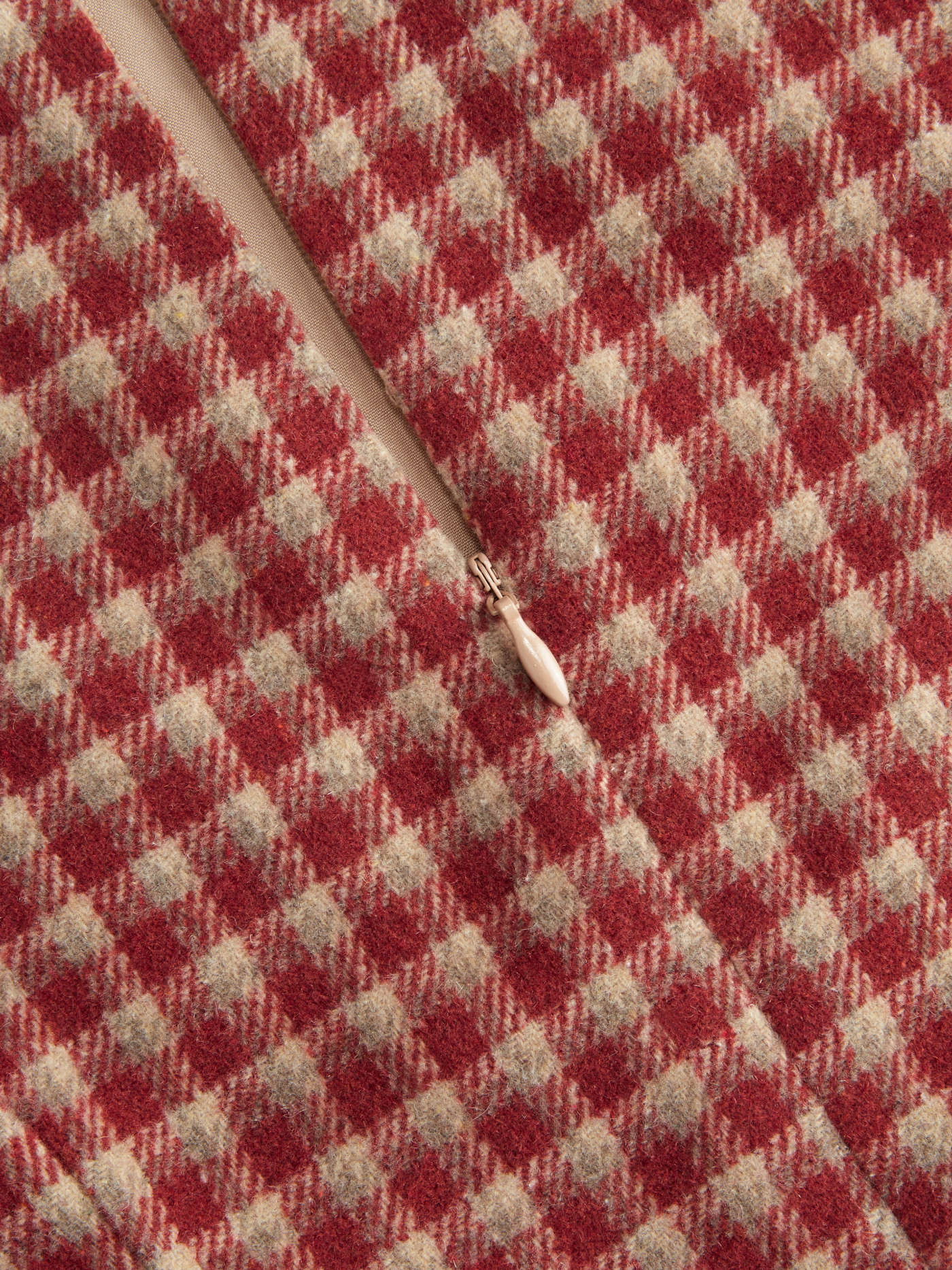 Woven Boat Neck Houndstooth Belted Mini Dress For Daily Casual Date