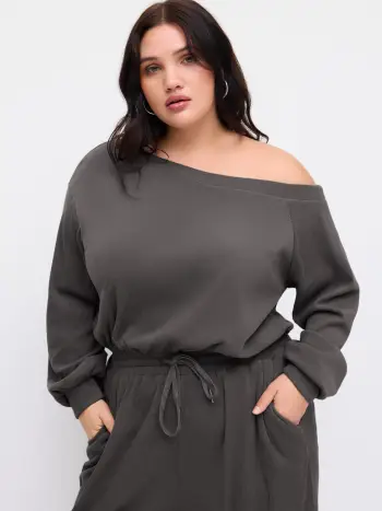 Jersey-Asymmetrisch Halszug Oversize Overalls Kurve & Plus