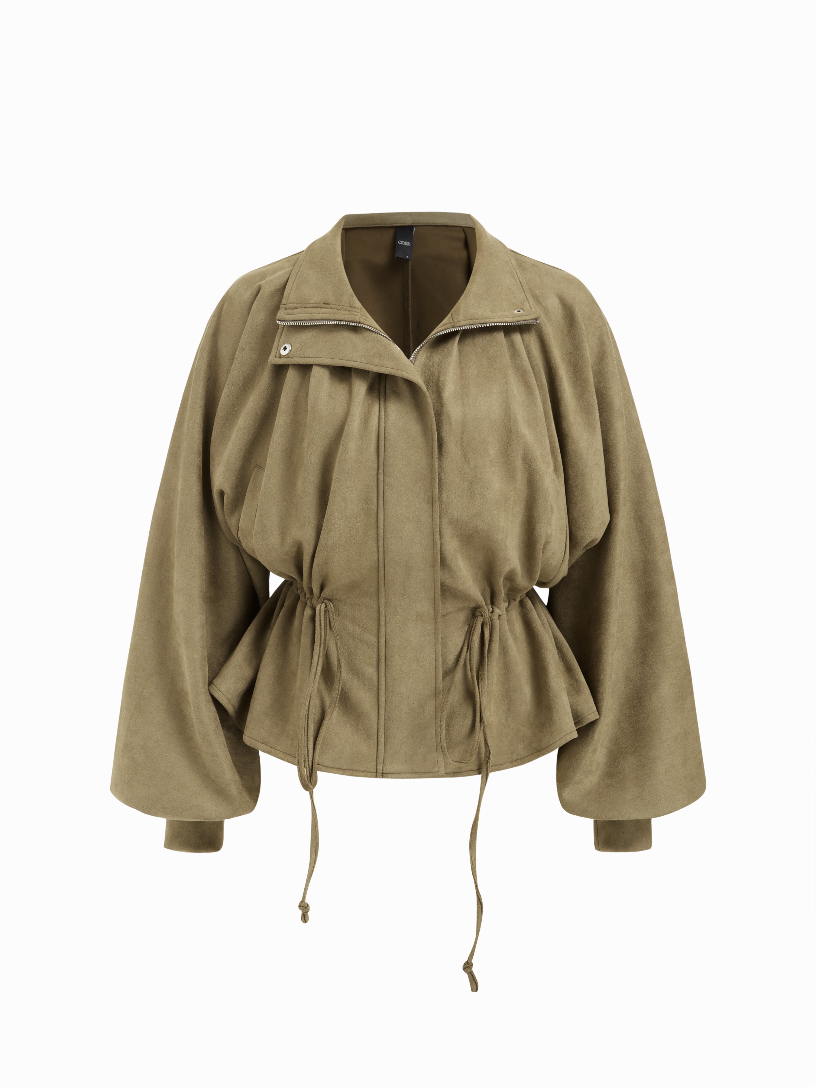 ジャケット・アウター sheller Suede-Like Drawstring Jacket Suede-Like Drawstring Jacket – shéller / シェリエ