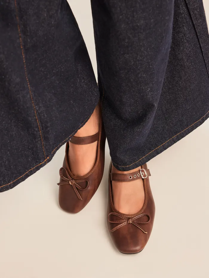 BOWKNOT SLINGBACK FLATS