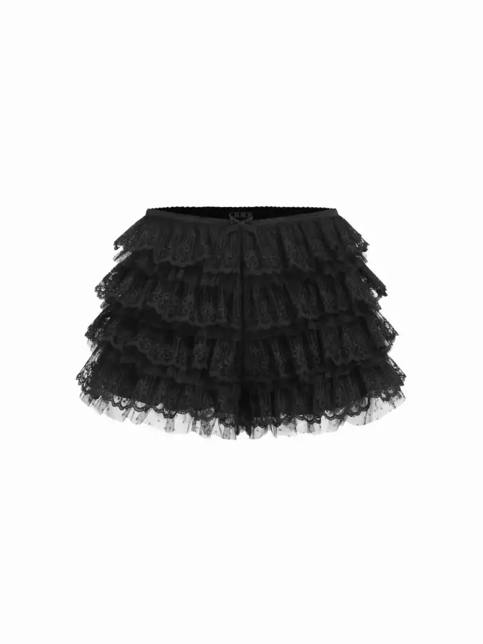 Wool-blend Mid Rise Houndstooth Shorts