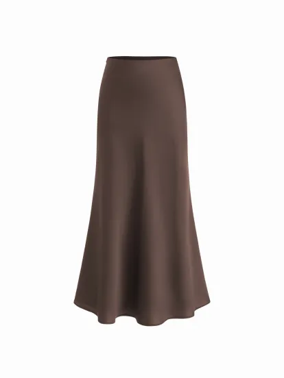 Square Neck Ruched Midi Slip Dress