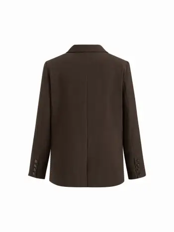 Übergroßer Blazer mit gekerbten Kragen Kurve & Plus