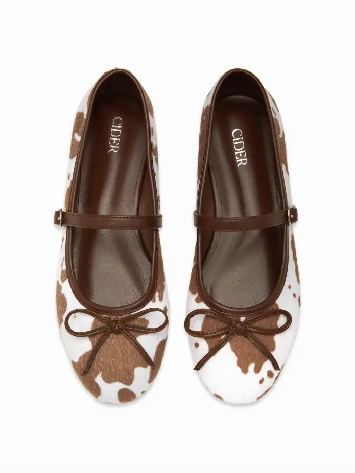 BOWKNOT TWEED MARY JANE FLATS