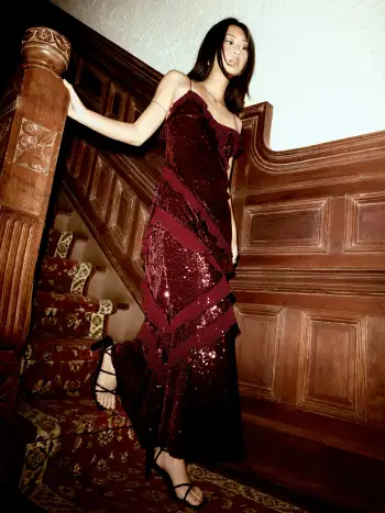 Boat Neck Floral Embroidery Bowknot Mini Dress