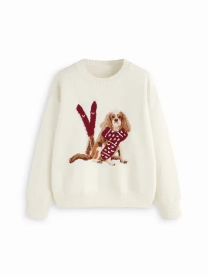 Cotton-blend Boat Neck Polka Dot Ruched Bell Sleeve Mini Dress