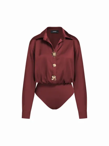 Halter Neckline Stripe Knotted Top & Mid Rise Straight Leg Trousers Set