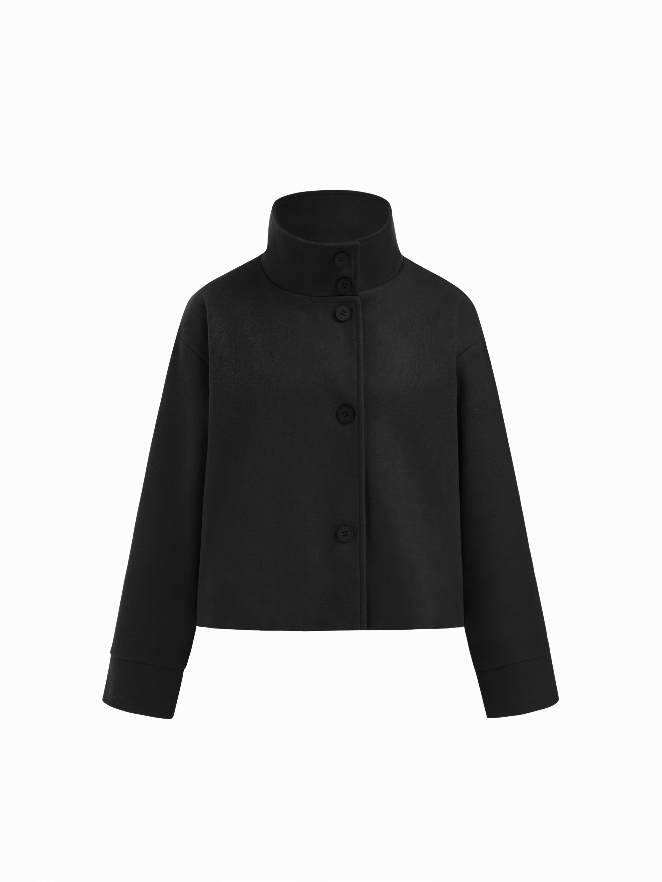 【AAKAM】High-Neck Button Jacket (Black) MUSINSA | AAKAM High-Neck Button Jacket (Dark Gray)