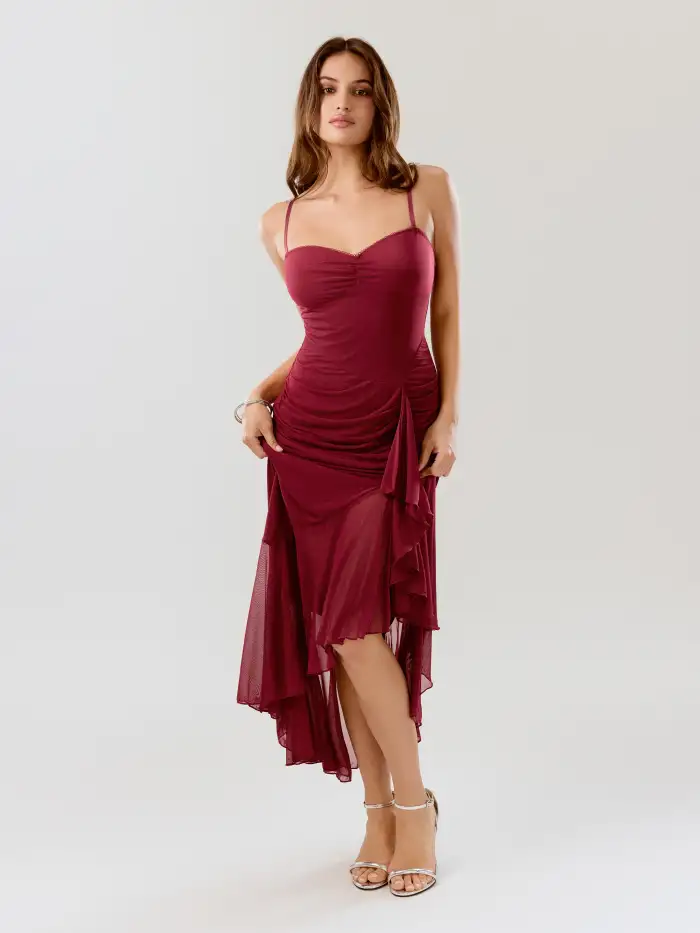 slim fit dress slacks Embroidered BlueBird Women Maxi Dress | Everything Bohemian main image 1