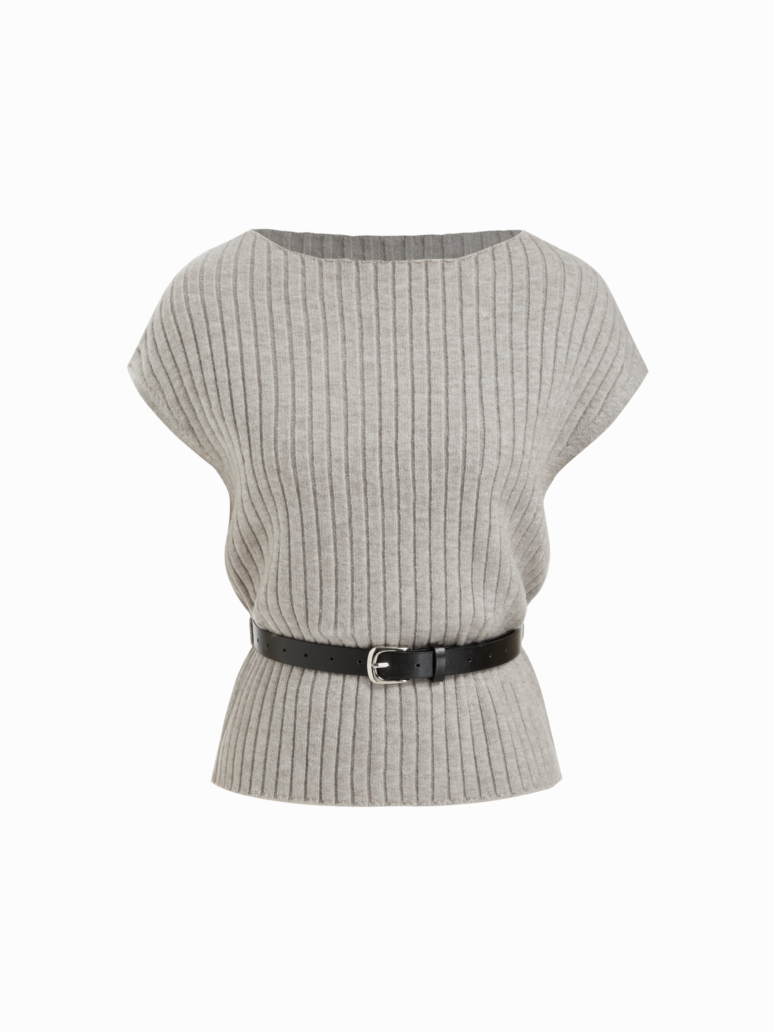 Knitted Short Sleeve Tops - Cider