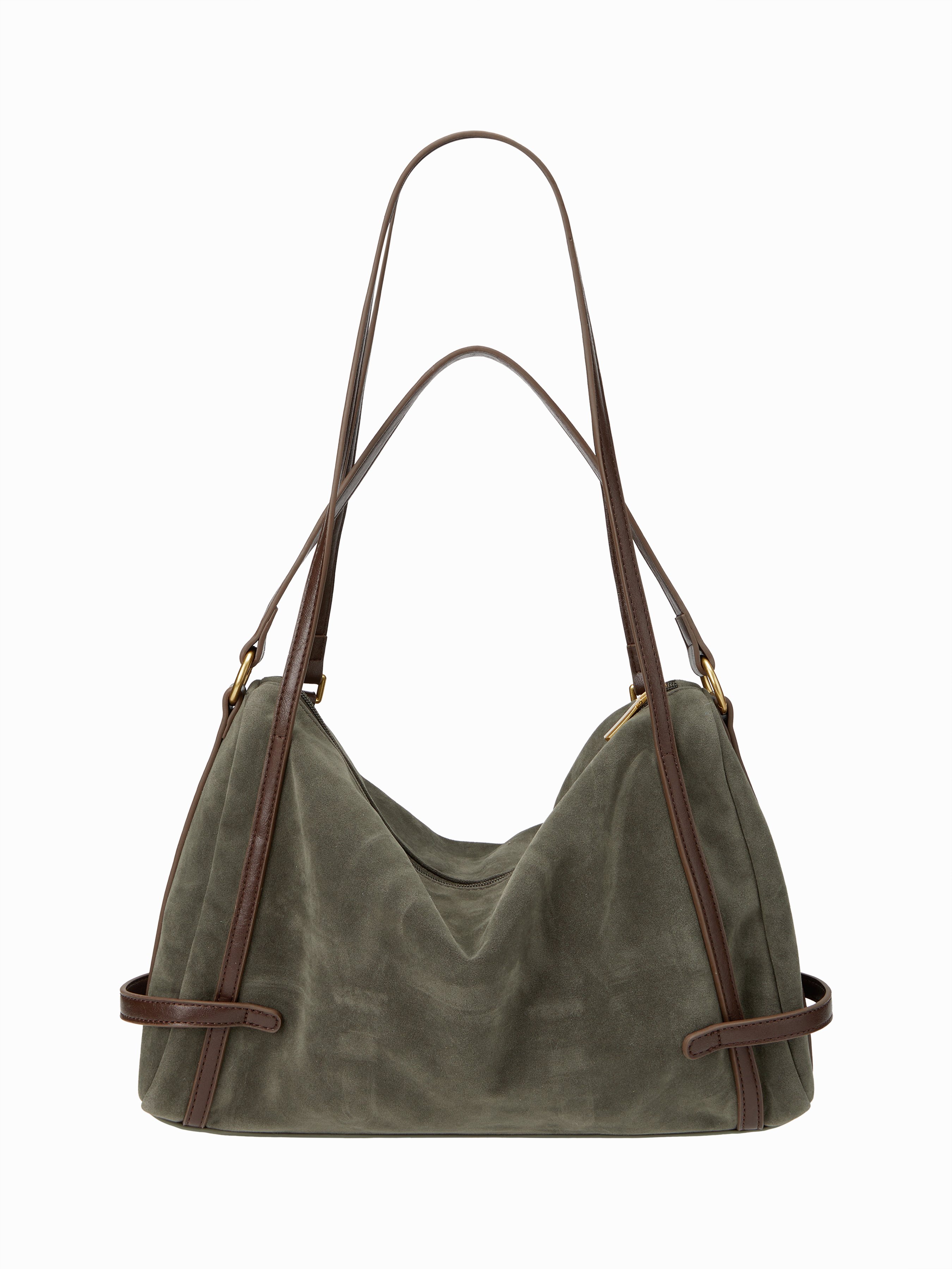 CIDER Suede Faux fur FAUX SUEDE SHOULDER BAG For Daily Casual