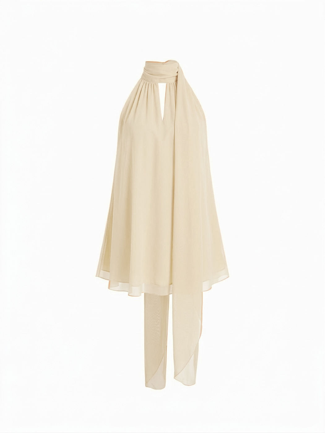 COWL NECK OVERSIZED BLOUSE LONGLINE – Cider – Cream