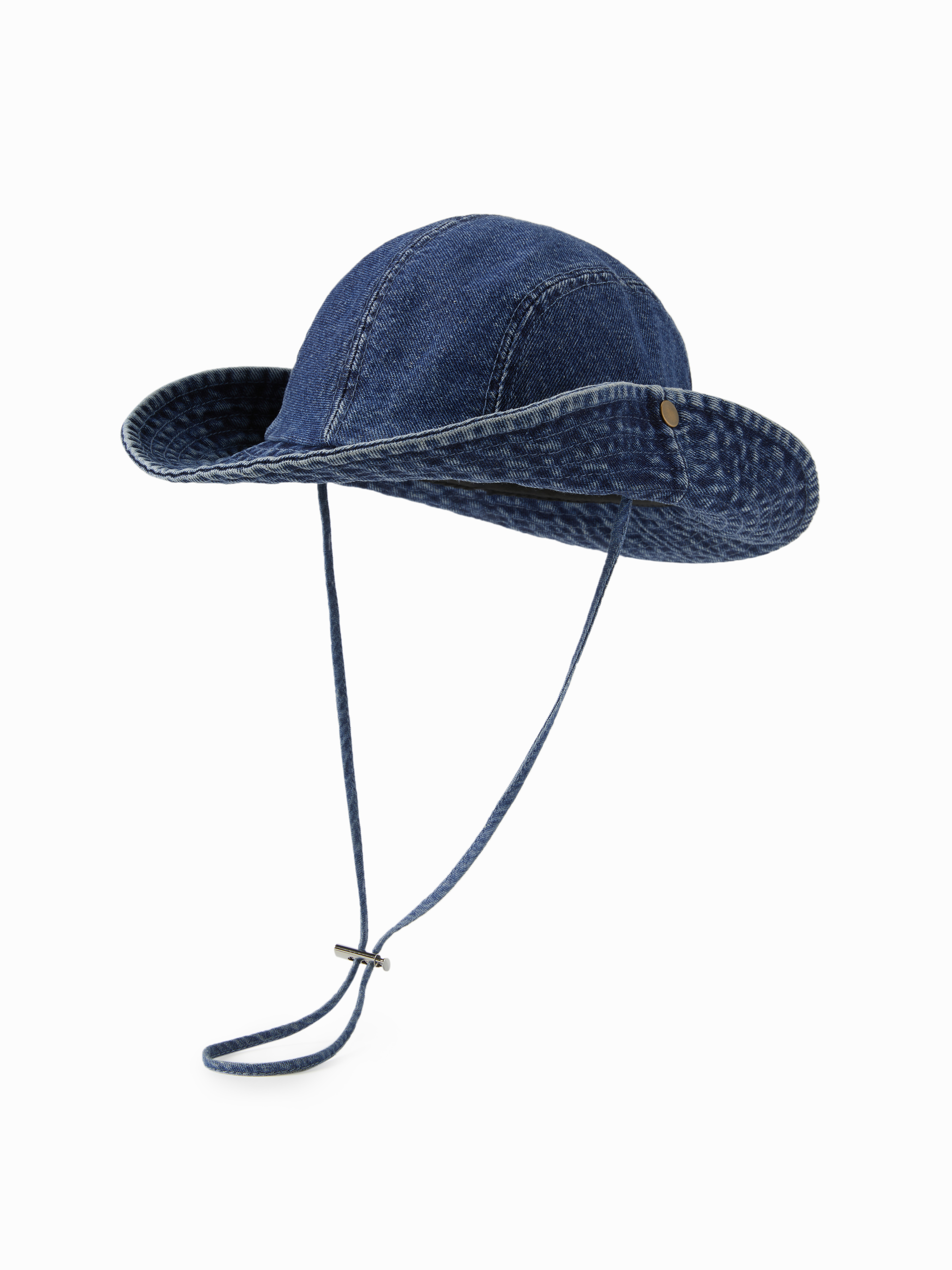 Denim DENIM LACE-UP BUCKET HAT For Daily Casual