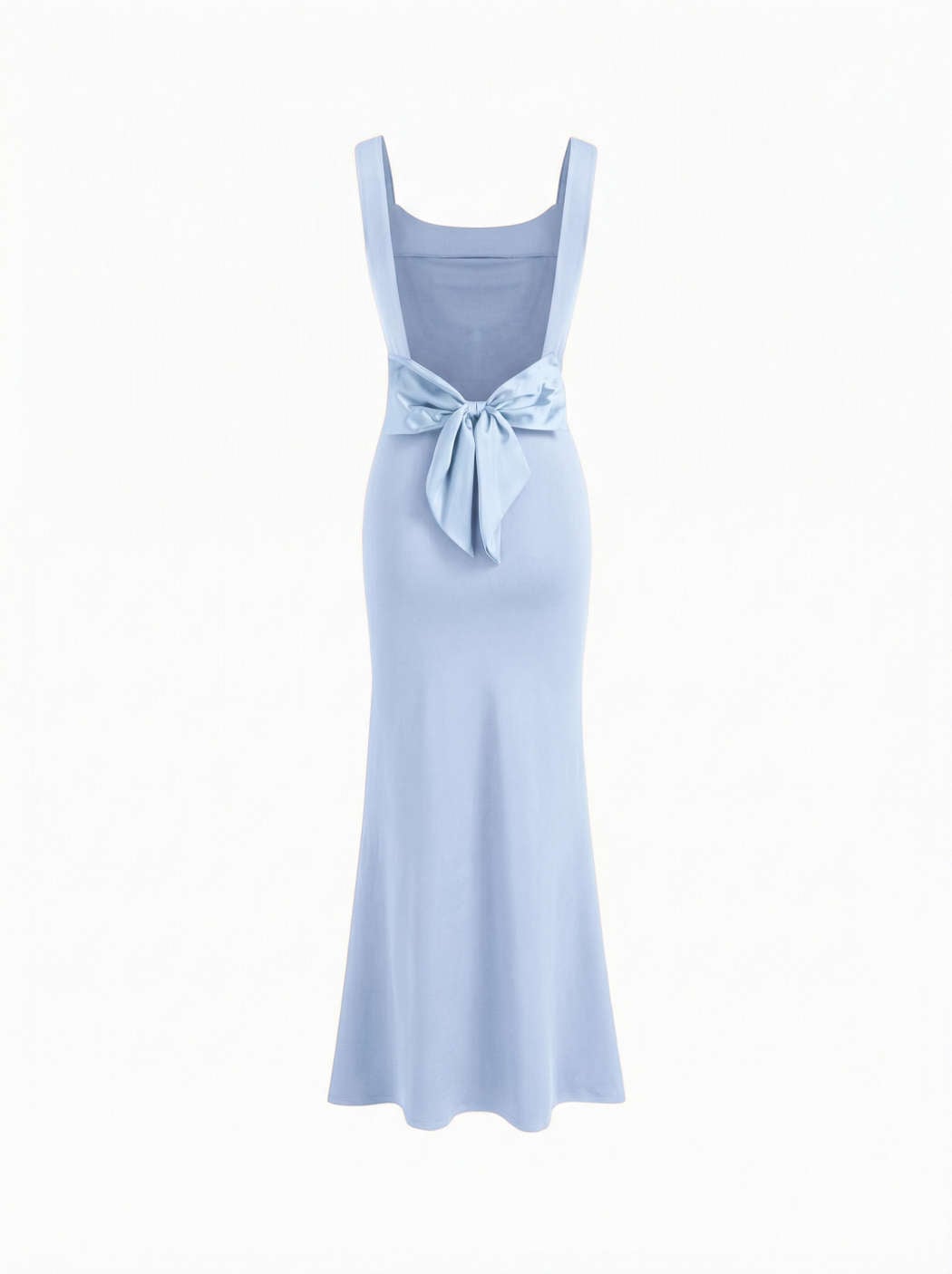 backless maxi dress with bow Royal Blue Backless Maxi Dress With Bow Detail