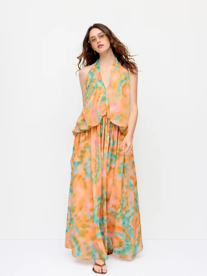 sachin and babi light blue dress New Look Chiffon Tie Waist Midi Dress In Mixed Floral Print Size 12 main image 0