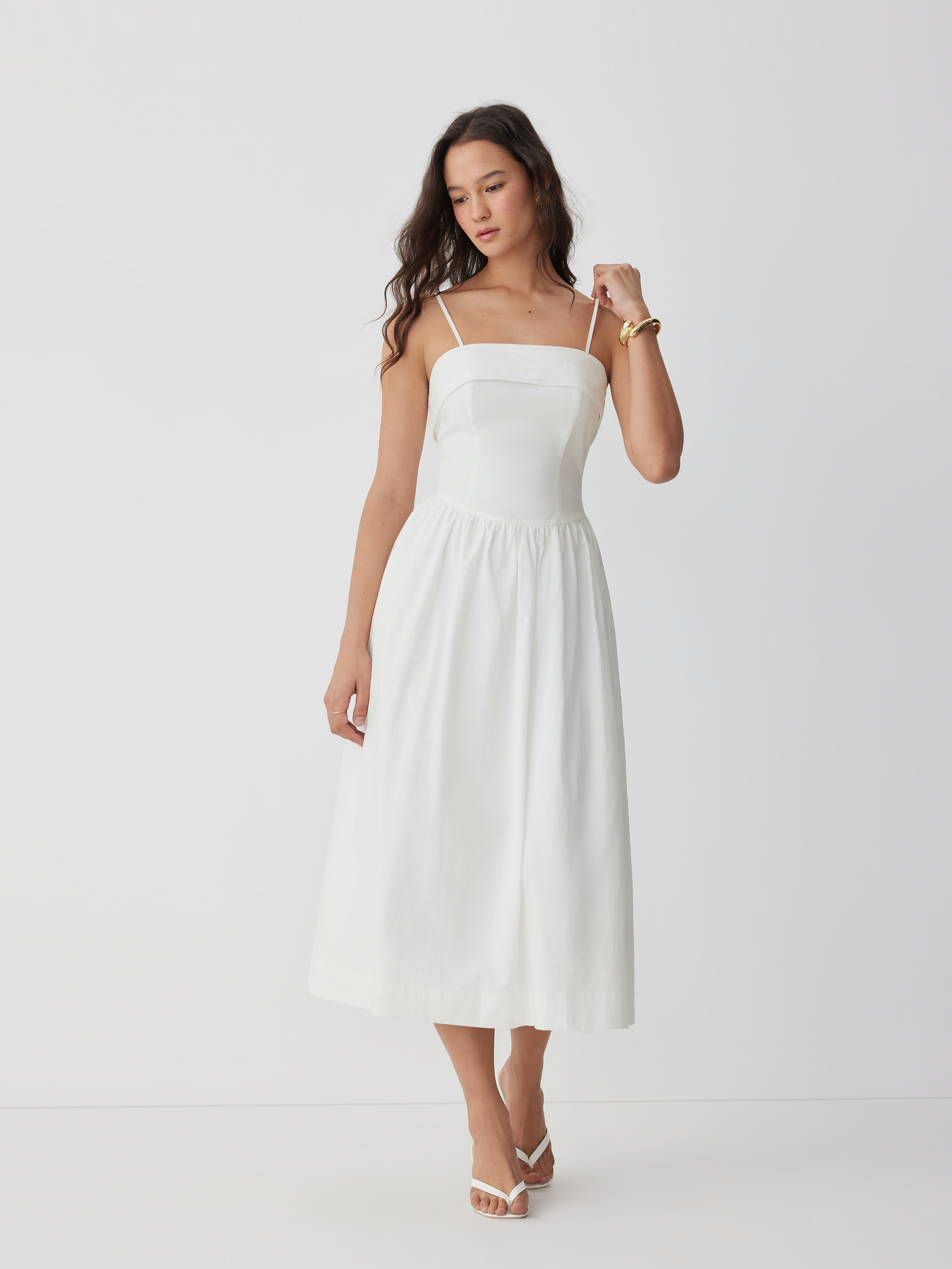 sachin and babi light blue dress Chiffon Maxi Dress with Shirred Cuffs, Beige Floral – Jolie Moi Retail main image 0