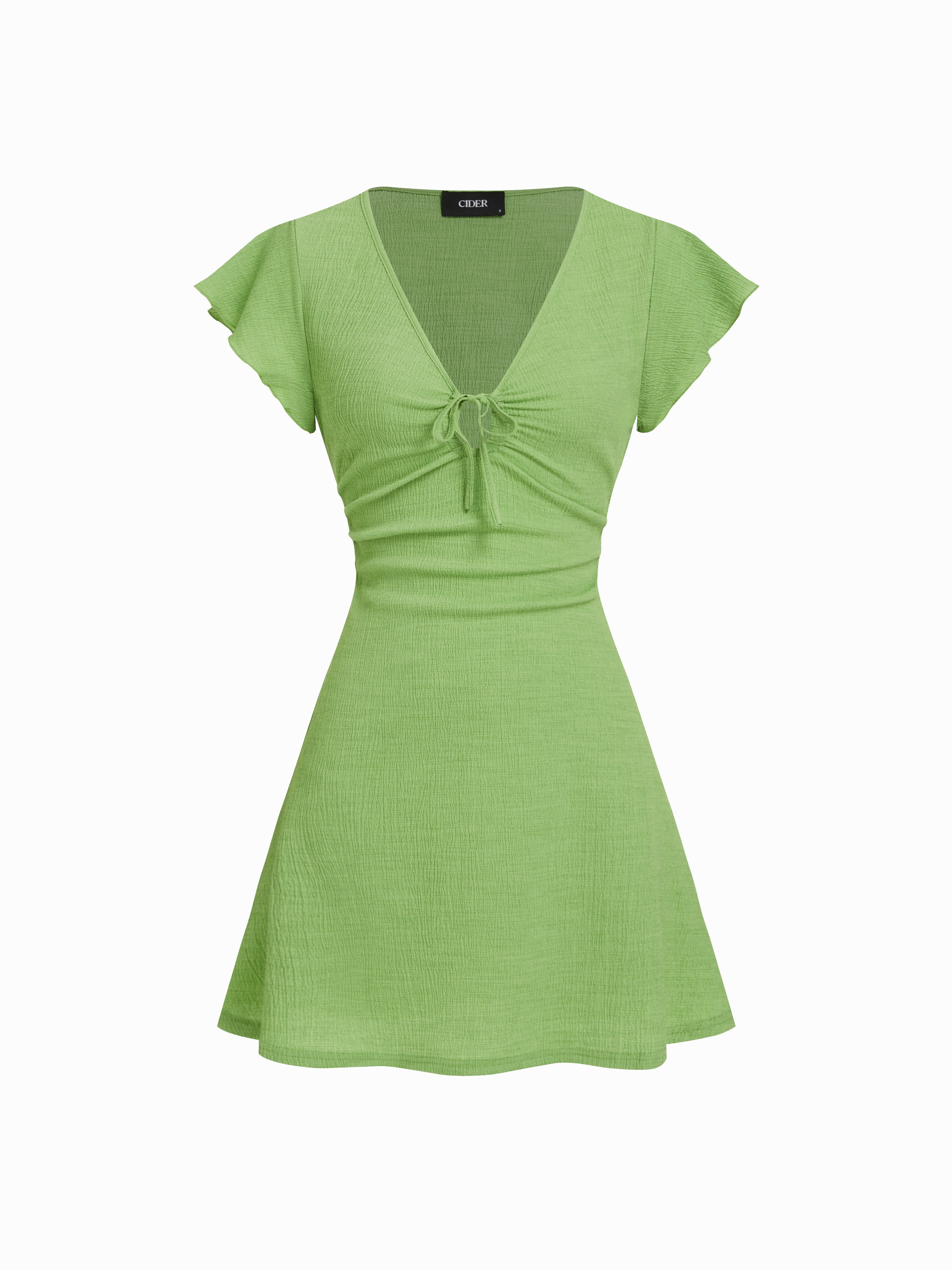 cider emerald green dress Velvet Party
