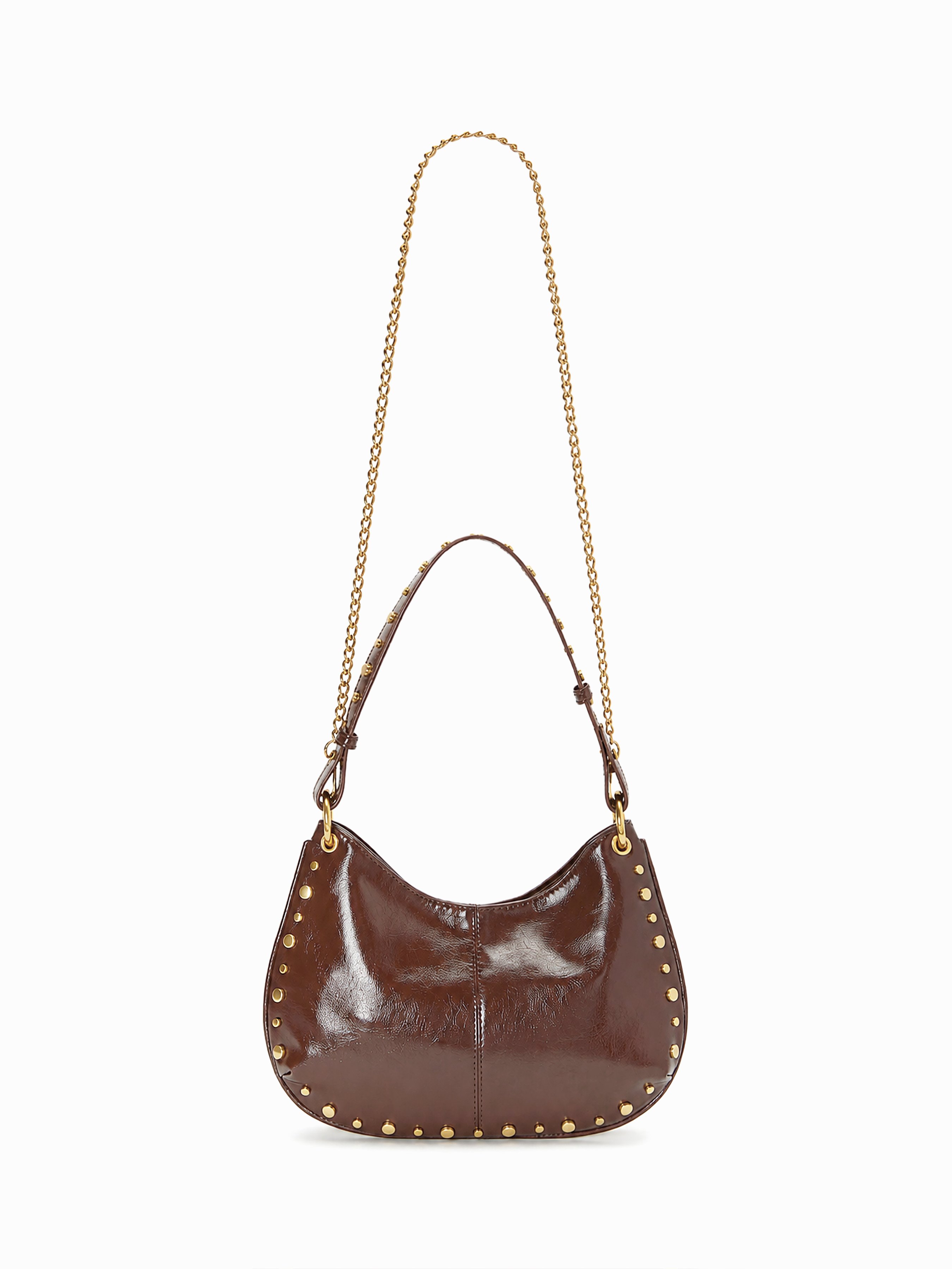 Faux Leather STUDDED SHOULDER BAG & CROSSBODY BAG For Daily Casual