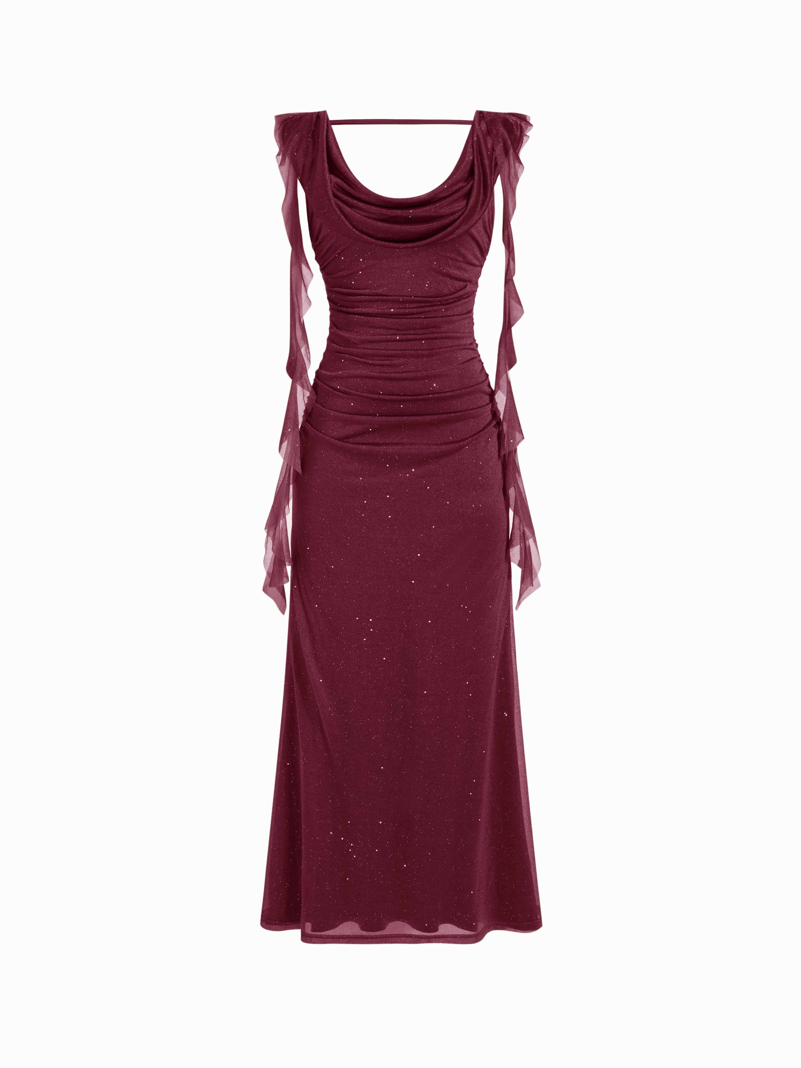 cider formal dresses Formal Dresses Wedding Guest Dress Lace Sequins Floral Lace Sequin Square Neck Criss Cross Maxi Dress For Date Party/Clubbing