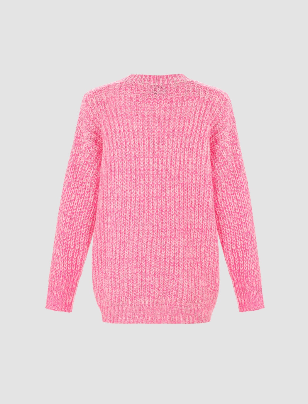 Pinker übergroßer Pullover